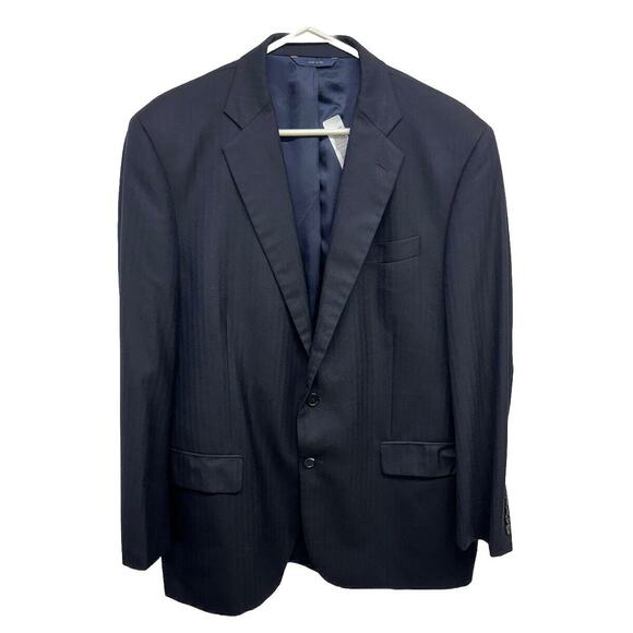 Brooks Brothers Other - Brooks Brothers Jacket 43 R Navy SaxXon Wool Striped Madison 1818 Sport Coat USA